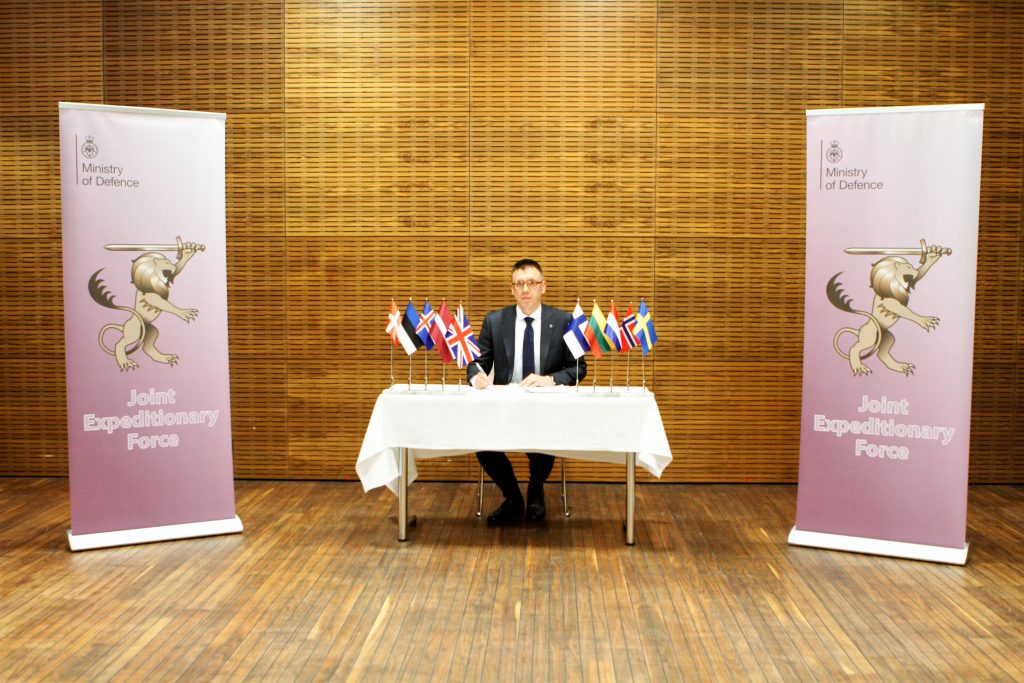 “The Joint Expeditionary Force is one of the primary measures to any crisis to Lithuania,” says Vice Minister of National Defence Ž. Tomkus in Helsinki
