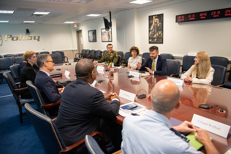 On behalf of the United States, realistic assessment of the threats from Russia and steadfast support to Lithuania’s security