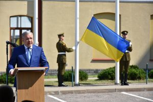  NATO Energetinio saugumo kompetencijos centre Vilniuje pakelta Ukrainos vėliava: „Ukrainiečių patirtis – neįkainojama“