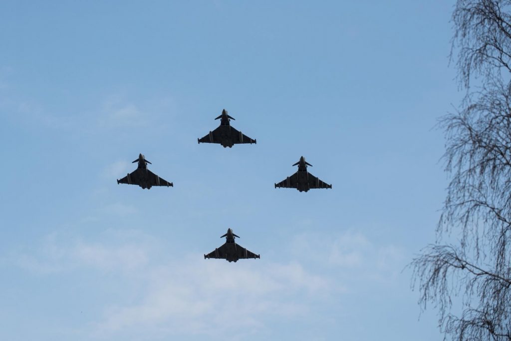 Data on interceptions of aircraft completed near the Baltic States' borders on August 9 – 15, 2021
