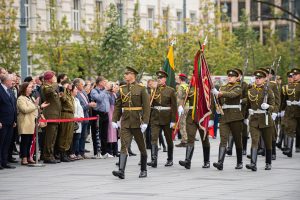  Lukiškių aikštėje paminėtos Rusijos kariuomenės išvedimo iš Lietuvos teritorijos 28-osios metinės