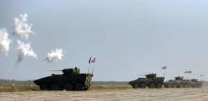  Lietuvoje ESBO stebėtojams pristatytos modernios pėstininkų kovos mašinos „Vilkas“