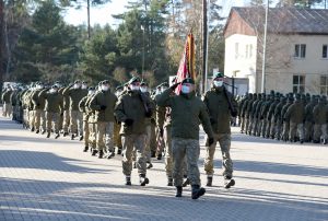  Lietuvos karių būrį į NATO misiją išlydėjęs V. Semeška: įsitraukimas Irake yra pagrindinis Aljanso indėlis į kovą su terorizmu