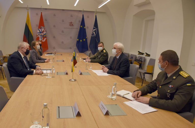 A. Anušauskas discussed cooperation projects with Ambassador of Ukraine to Lithuania