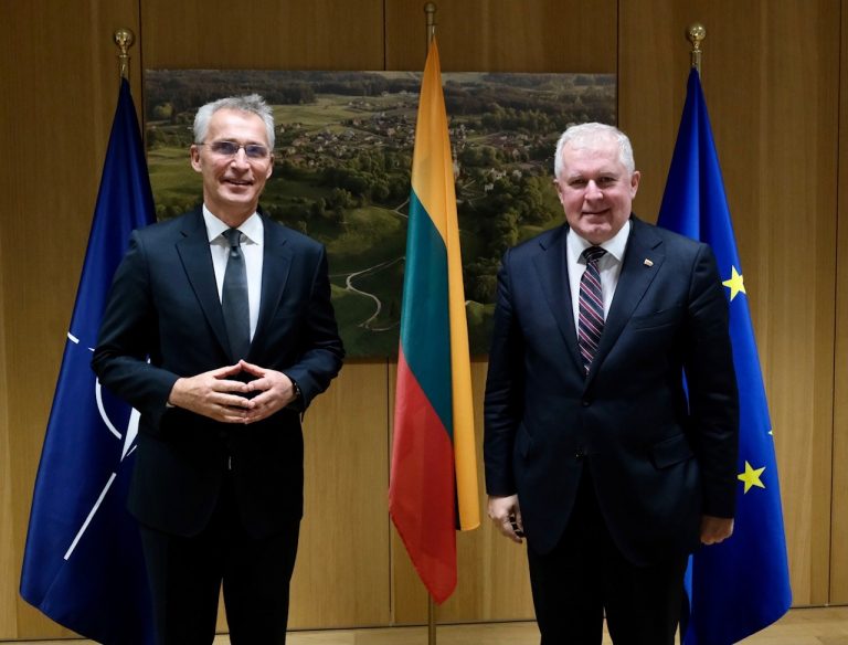 Minister A. Anušauskas met with NATO Secretary General in Brussels – the Alliance remains vigilant and ready to respond