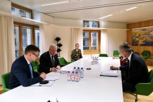  Briuselyje – A. Anušausko susitikimas su NATO Generaliniu sekretoriumi: Aljansas išlieka budrus ir pasirengęs reaguoti