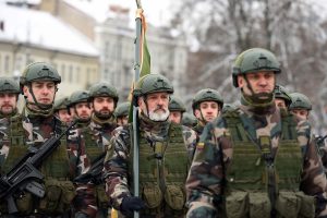  Vilniuje įvyko iškilminga Lietuvos kariuomenės rikiuotė ir paradas su sąjungininkais