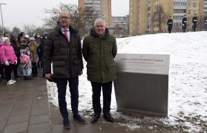  Vilniuje atidarytas Juozo Lukšos-Daumanto skveras