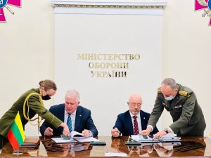  Kijeve apsilankęs ministras A. Anušauskas: Ukrainos kova yra ir mūsų kova