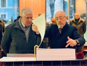  Kijeve apsilankęs ministras A. Anušauskas: Ukrainos kova yra ir mūsų kova