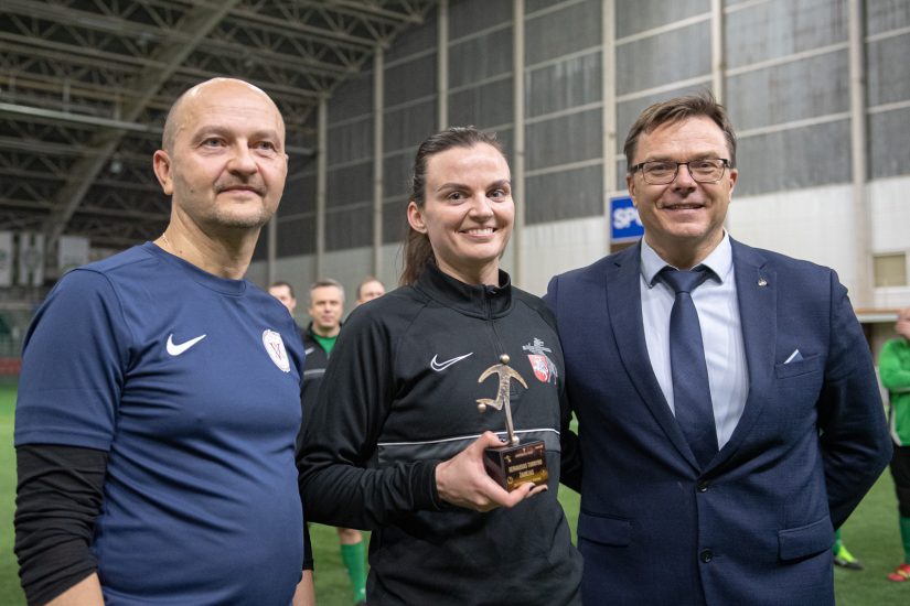 KAM futbolininkai varžėsi dėl „Korporacijų taurės“, komandos atstovė – geriausia turnyro žaidėja