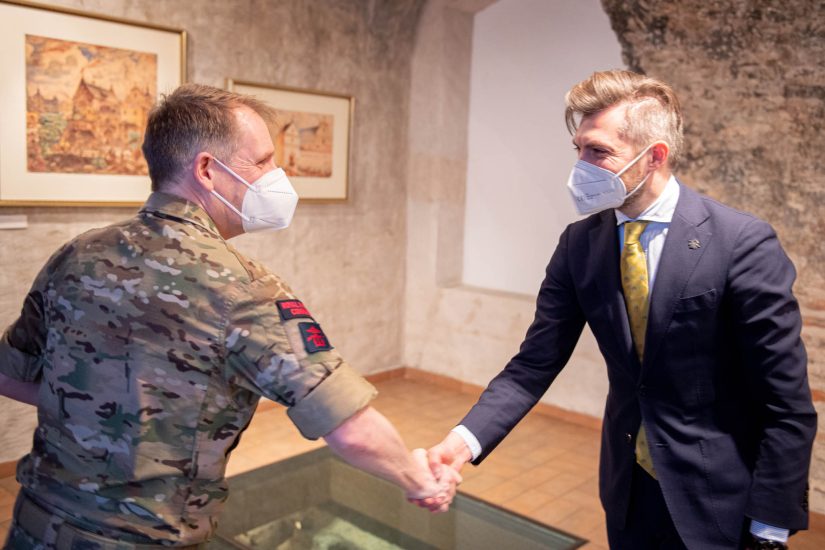 Viceministras M. Abukevičius su JEF vadu aptarė šių pajėgų vystymosi perspektyvas
