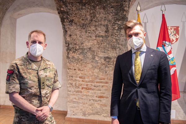  Viceministras M. Abukevičius su JEF vadu aptarė šių pajėgų vystymosi perspektyvas