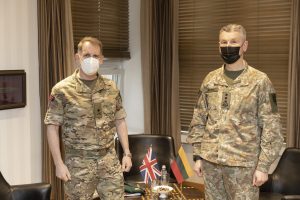  Viceministras M. Abukevičius su JEF vadu aptarė šių pajėgų vystymosi perspektyvas