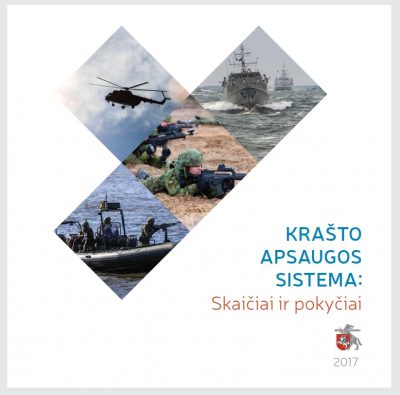 Brošiūra. „Krašto apsaugos sistema: Skaičiai ir pokyčiai. Lithuanian defence system: facts and trends”, KAM, 2017.