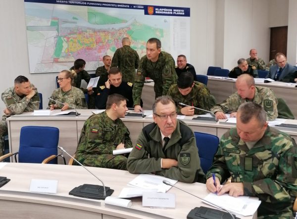  Klaipėdoje vyko tyrinėjamosios stalo pratybos „Perkūno bastionas 2019“
