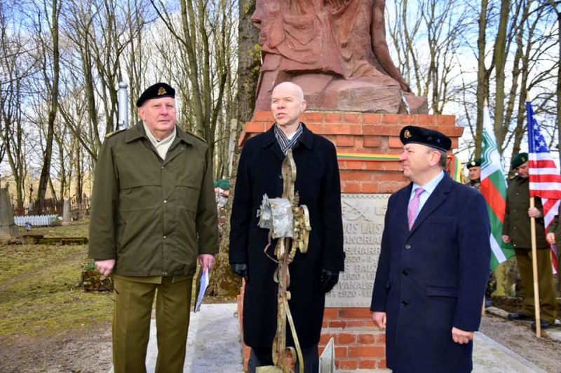 Paminėtos už Lietuvos laisvę žuvusio JAV karininko S. J. Harriso žūties 100-osios metinės
