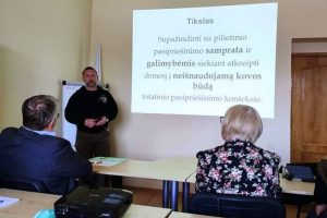  Bendruomenės vis aktyviau domisi pasirengimu pilietiniam pasipriešinimui