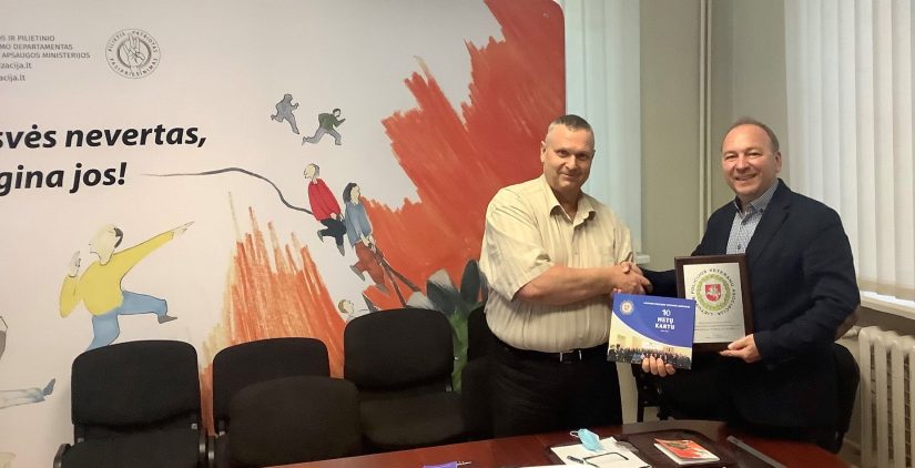 Užmegztas bendradarbiavimas su Lietuvos policijos veteranų asociacija
