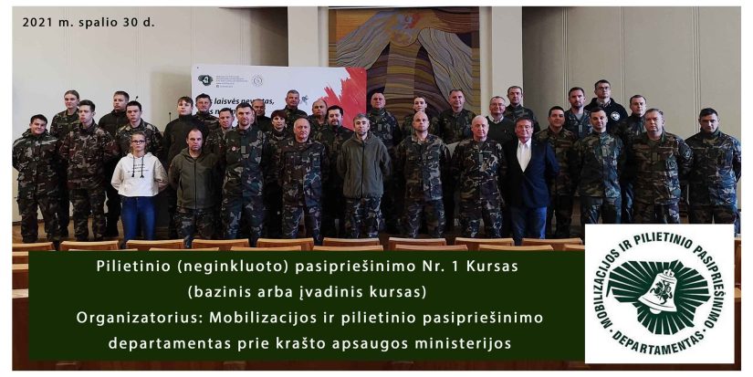 Pilietinio pasipriešinimo kursą jau baigė tūkstantis šaulių