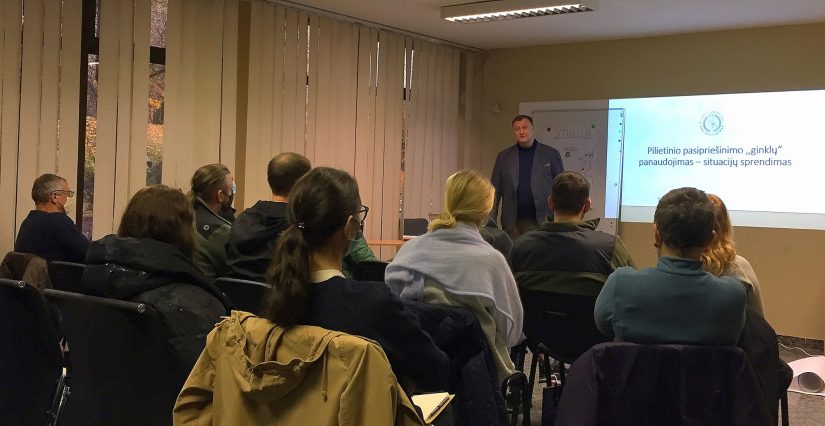 Vis daugiau šaulių renkasi gilinti žinias tęstiniame Pilietinio pasipriešinimo kurse Nr. 2