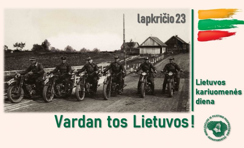 Sveikiname su Lietuvos kariuomenės diena