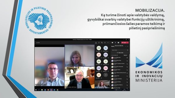  Mobilizaciniai seminarai surengti dar septynių strategiškai svarbių valstybės institucijų darbuotojams