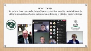  Mobilizaciniai seminarai surengti dar septynių strategiškai svarbių valstybės institucijų darbuotojams