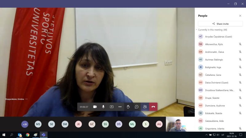 Paskaita apie pasirengimą karinei krizei Lietuvos sporto universiteto bendruomenei