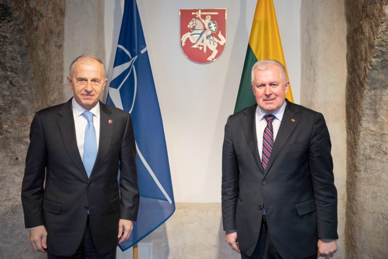 Minister A. Anušauskas and NATO Deputy Secretary General discussed the political dialogue between the Alliance and Russia