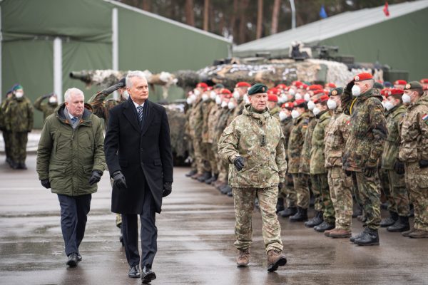 Ministras A. Anušauskas: penkmetį Lietuvoje dislokuotos NATO priešakinės pajėgos – sąjungininkų solidarumo ir įsipareigojimo kolektyvinei gynybai įrodymas