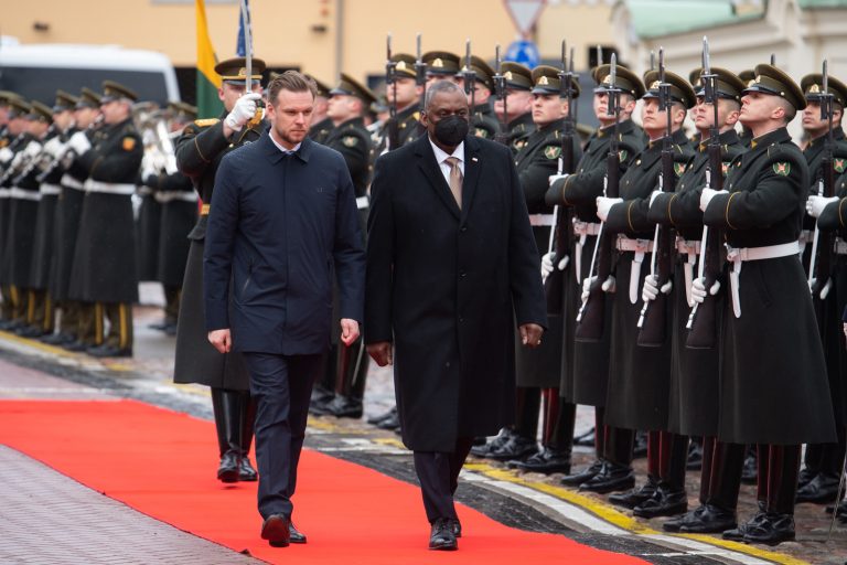 I want everyone in Lithuania, Estonia, and Latvia to know that the United States stands with our Allies, says U.S. Secretary of Defense Lloyd Austin in Vilnius