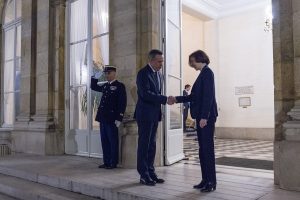  Vice Minister V. Semeška and Minister for the Armed Forces of France discussed potential French weaponry acquisition