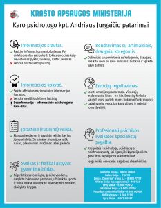 aro psichologo patarimai Parama Ukrainai ir naudingi patarimai