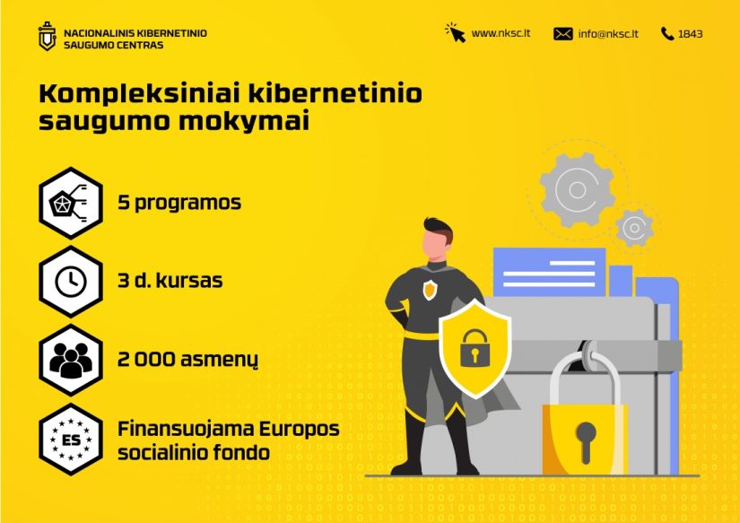 Daugiau kaip 1200 viešojo sektoriaus darbuotojų sustiprino savo kibernetinio saugumo žinias