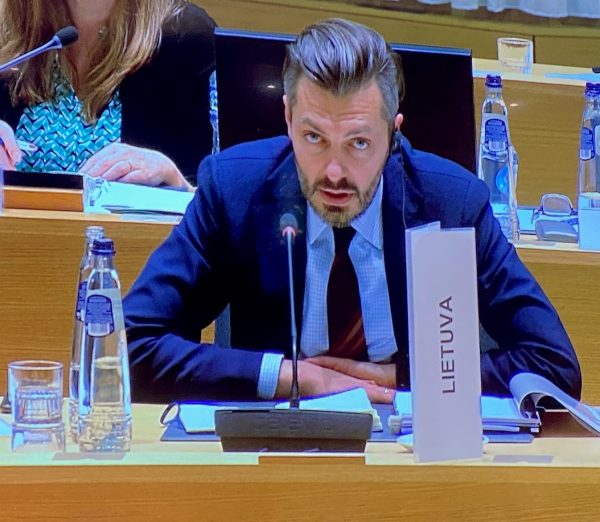  ES Užsienio reikalų taryboje dalyvavęs viceministras M. Abukevičius: ES parama Ukrainai turėtų būti nuolatinė ir ilgalaikė