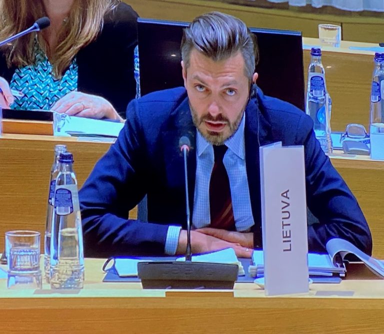  ES Užsienio reikalų taryboje dalyvavęs viceministras M. Abukevičius: ES parama Ukrainai turėtų būti nuolatinė ir ilgalaikė