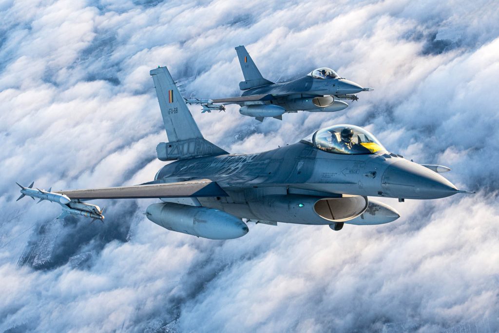 Data on interceptions of aircraft completed near the Baltic States' borders on April 25–May 1, 2022