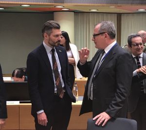  ES Užsienio reikalų taryboje dalyvavęs viceministras M. Abukevičius: ES parama Ukrainai turėtų būti nuolatinė ir ilgalaikė