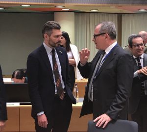 ES Užsienio reikalų taryboje dalyvavęs viceministras M. Abukevičius: ES parama Ukrainai turėtų būti nuolatinė ir ilgalaikė