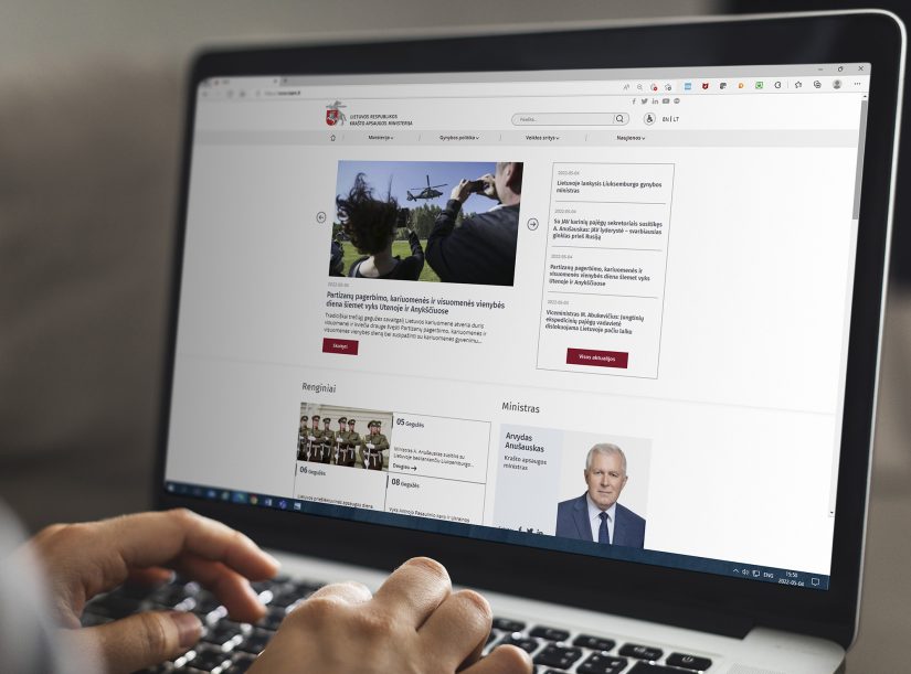 Krašto apsaugos ministerija persikėlė į „naujus namus“ internete