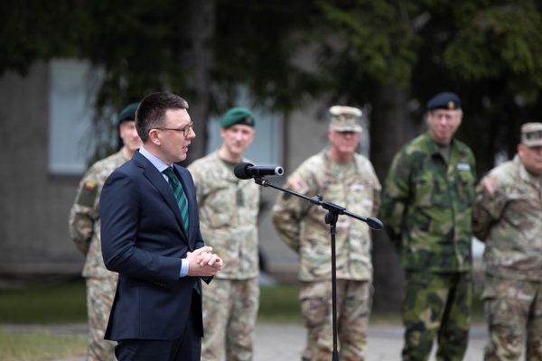 Alongside our Allies, we committed to the fight against international terrorism, says Ž. Tomkus farewelling Lithuanian troops deployed to multinational operations &nbsp;