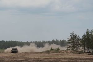  Chancellor of Germany Olaf Scholz visits German military deployed in Lithuania and expresses support to strengthening eastern NATO borders  
