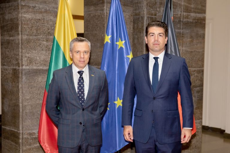 In Germany Lithuania voices an aim to ensure persistent allied presence: we are focusing heavily on speeding infrastructure development &nbsp;&nbsp;&nbsp;
