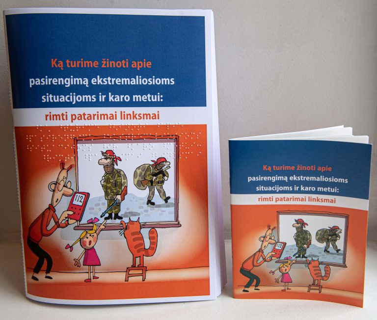 Patarimų rinkinys apie pasiruošimą ekstremalioms situacijoms – jau Brailio raštu