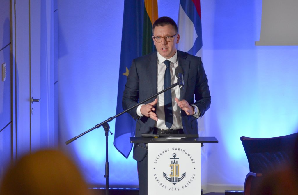 Maritime security is an integral part of national security, says Vice Minister of National Defence Ž. Tomkus