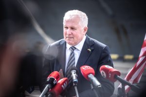  Didžiausias Lietuvoje apsilankęs karinis laivas – tvirto JAV ir NATO įsipareigojimo įrodymas