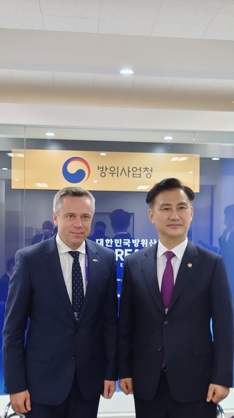  Opportunities for cooperation in the area of armament discussed in South Korea