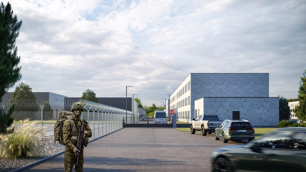 Pajūrio karinio miestelio (Šilalės r.) statybų pradžios ir kapsulės įkasimo ceremonija