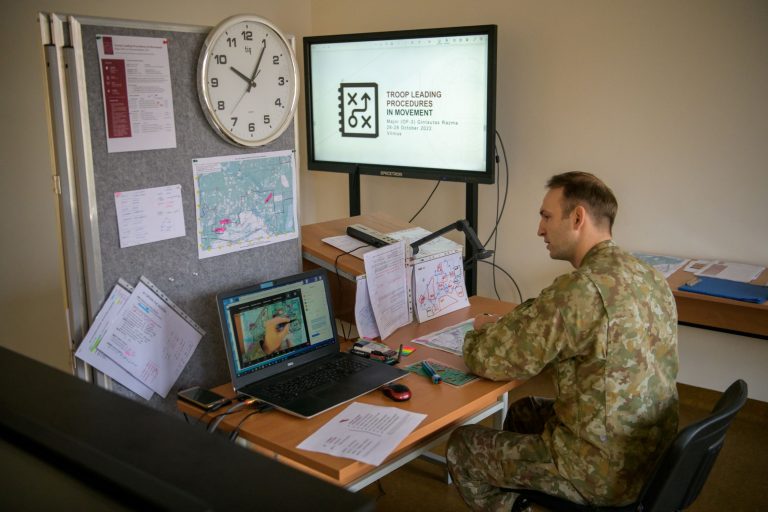  Ukrainian troops improve qualification at training courses at the Military Academy of Lithuania